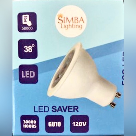 NEW 4 Pack (GU10) ECO LED Daylight 400 Lumens 5w 120v 5000K 30000hr Bulbs in Box - Picture 2 of 6